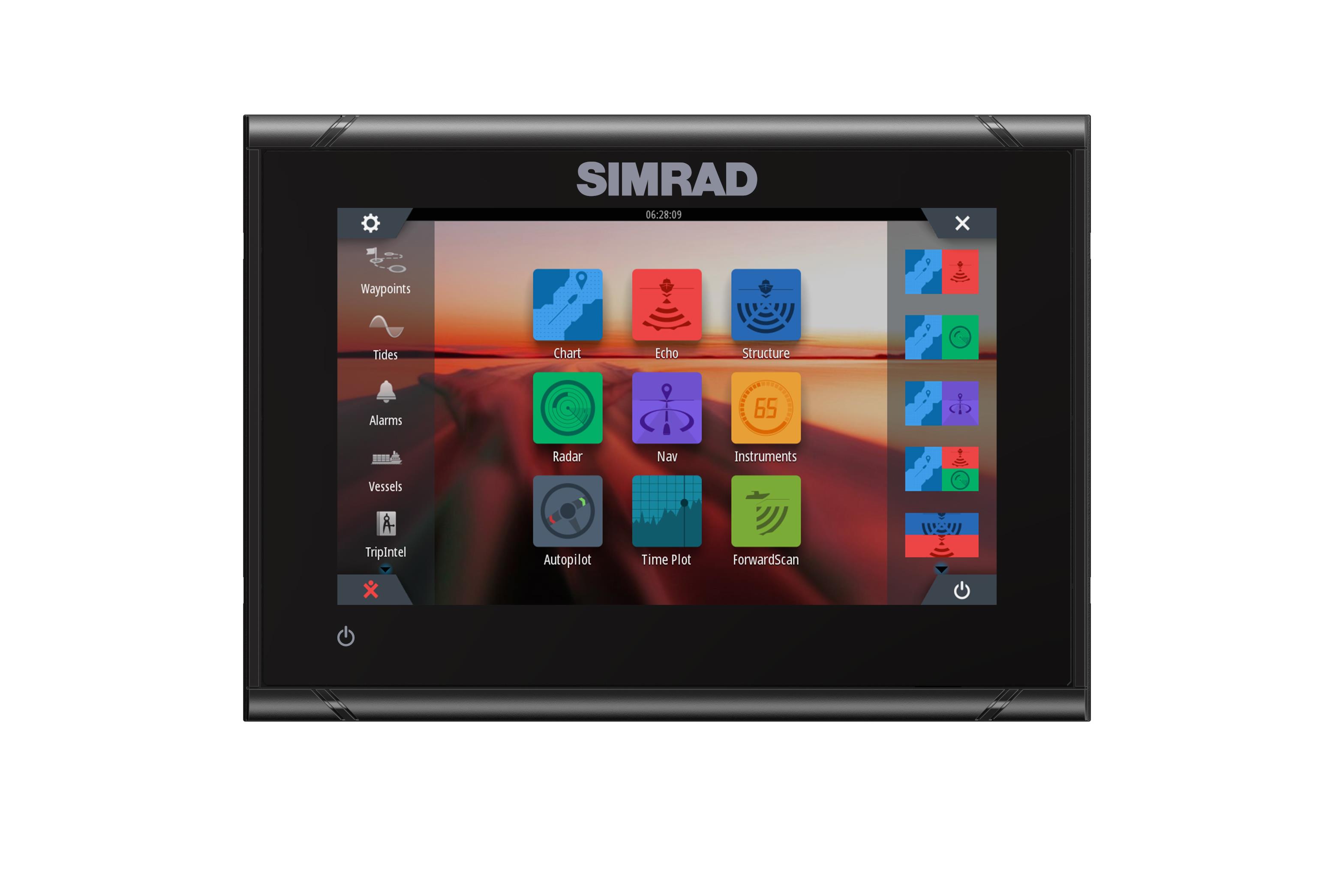 Simrad GO7 XSR Traceur de cartes avec Active-Imaging 3en1 Transducer