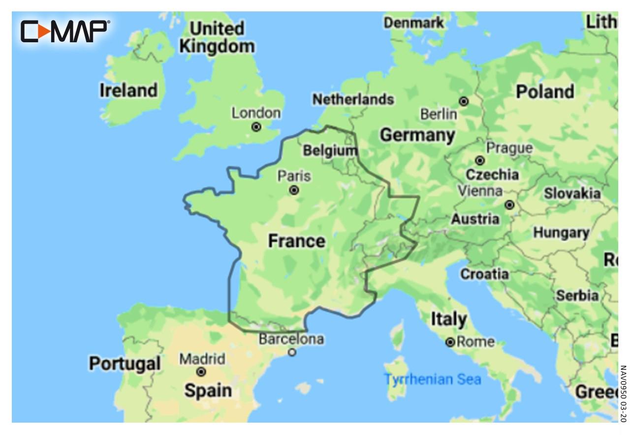 C-MAP Discover France Eaux intérieures, canaux et rivières françaises EW-Y206