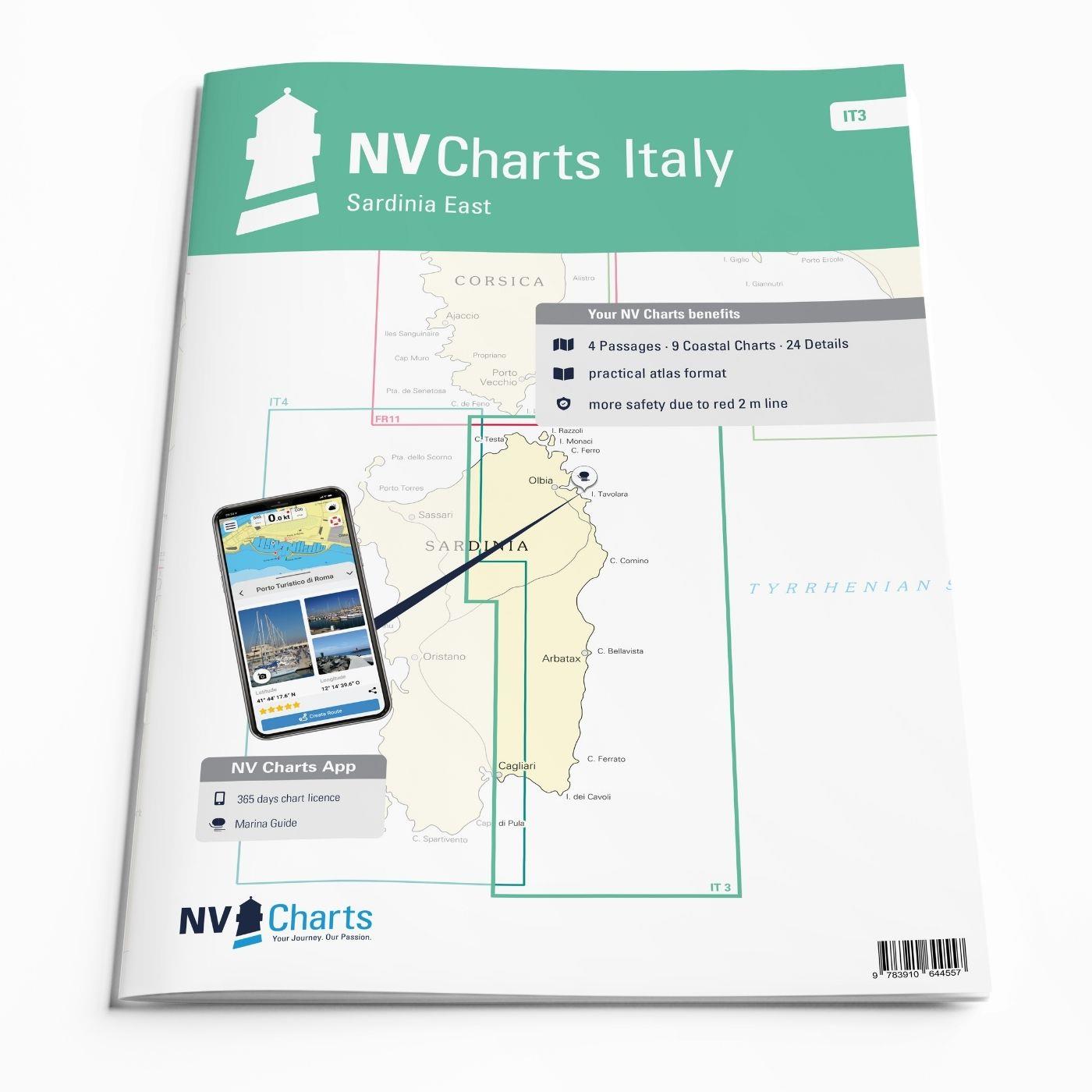 NV Charts Italy IT3: Sardinia East