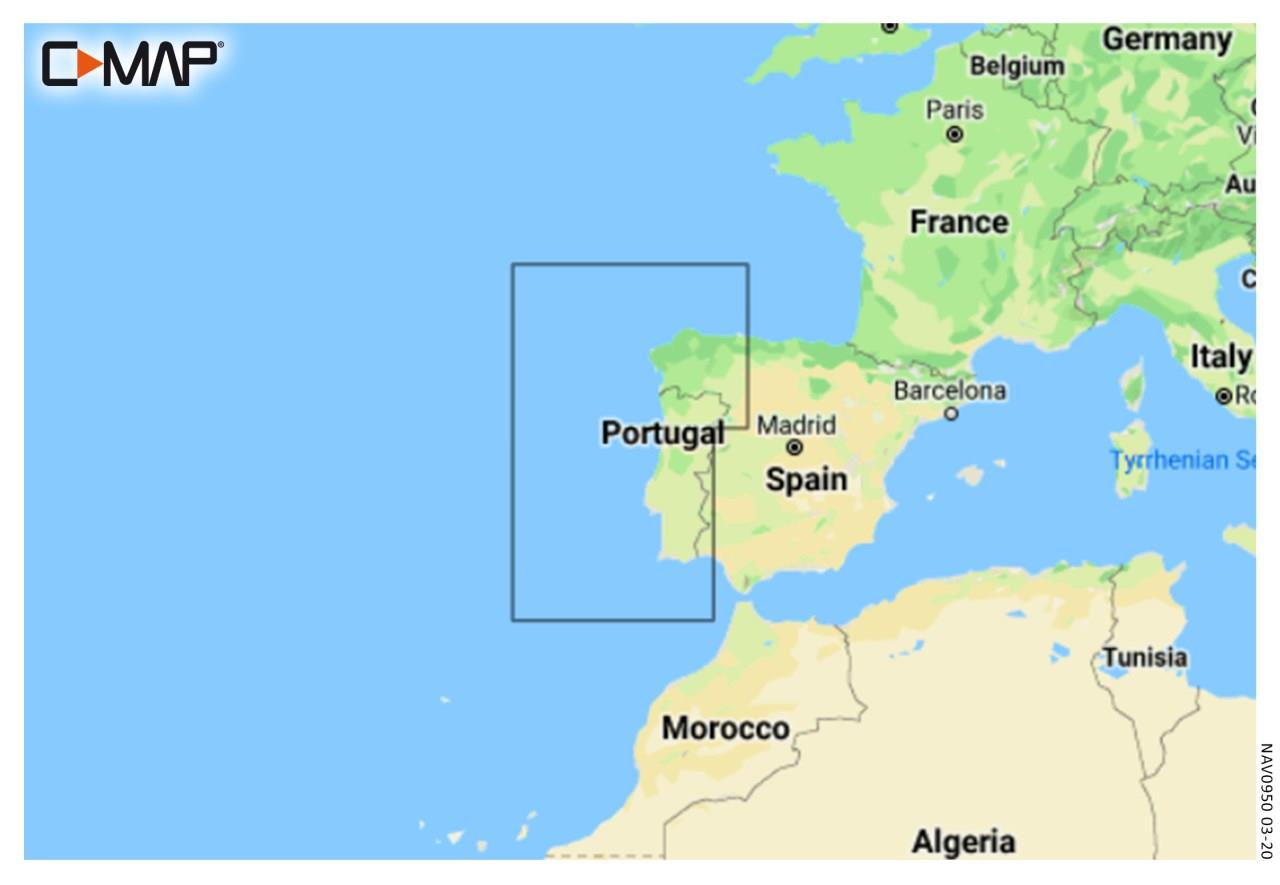 C-MAP Discover Portugal et Galice EW-Y208