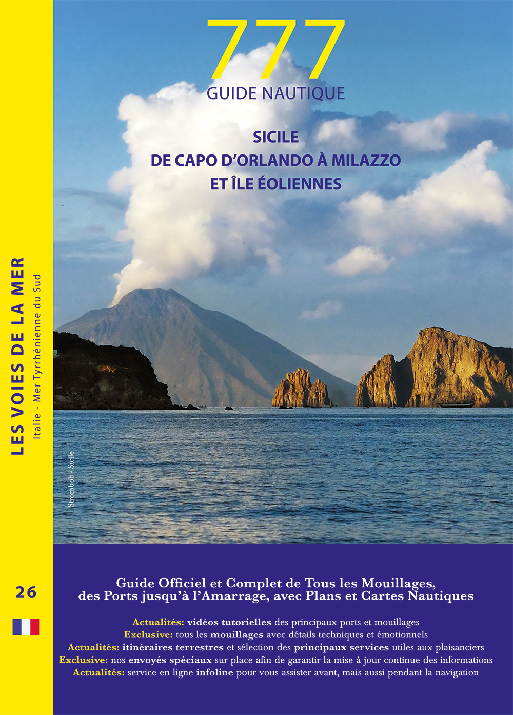 777 Guide nautique Sicile de Capo d'Orlando à Milazzo et île éoliennes