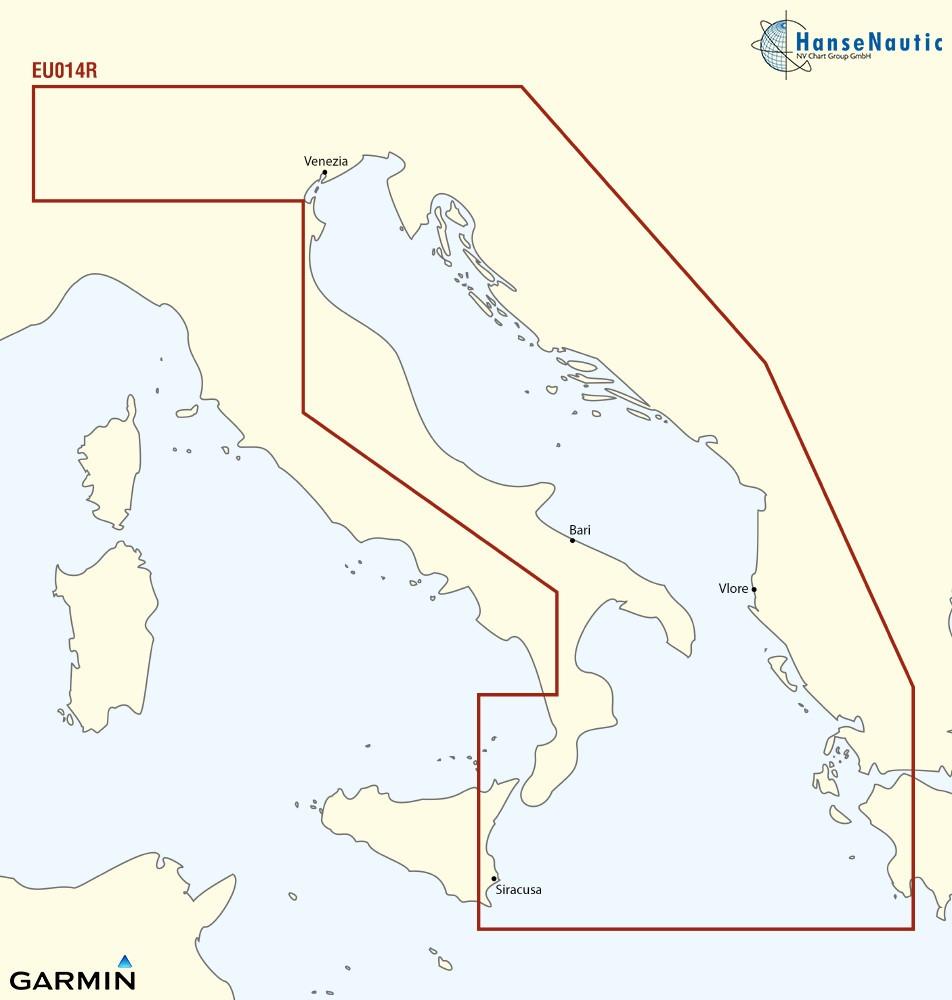 BlueChart g3 HXEU014R Chip Regular Italie, mer Adriatique
