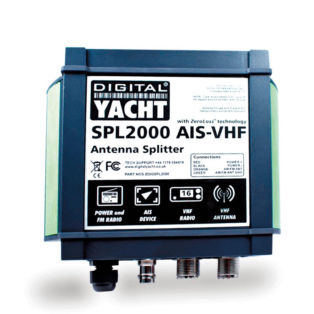 Digital Yacht - SPL2000 Splitter d'antenne VHF pour fonctionnement VHF/AIS (1 entrée d'antenne avec FM)