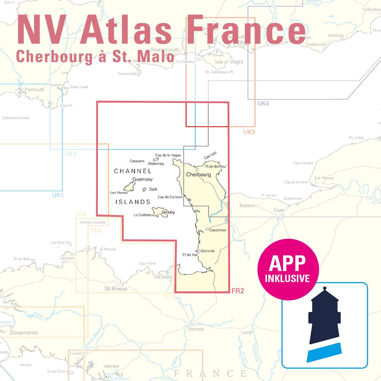 NV Charts France FR2 - Cherbourg à St. Malo