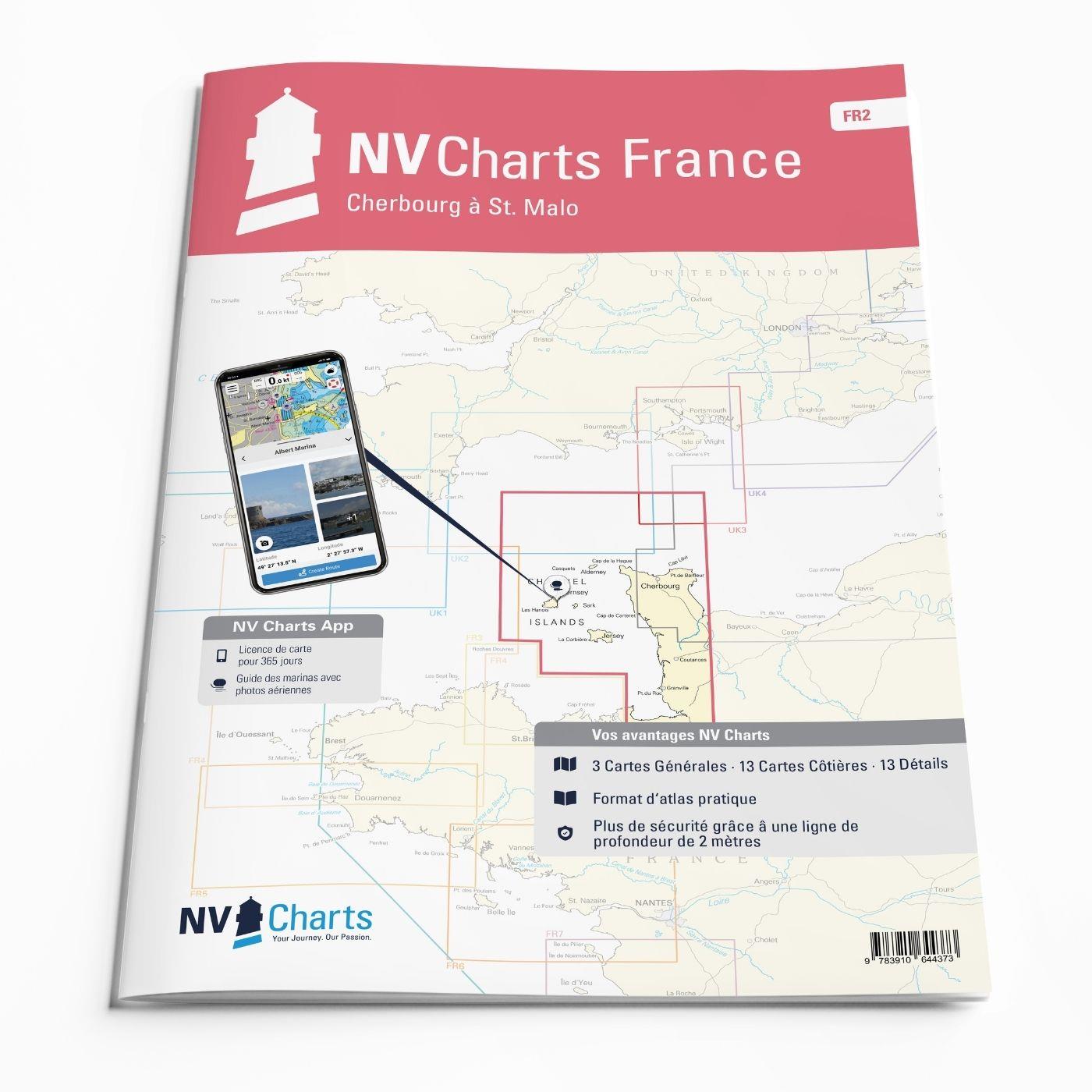 NV Charts France FR2 - Cherbourg à St. Malo