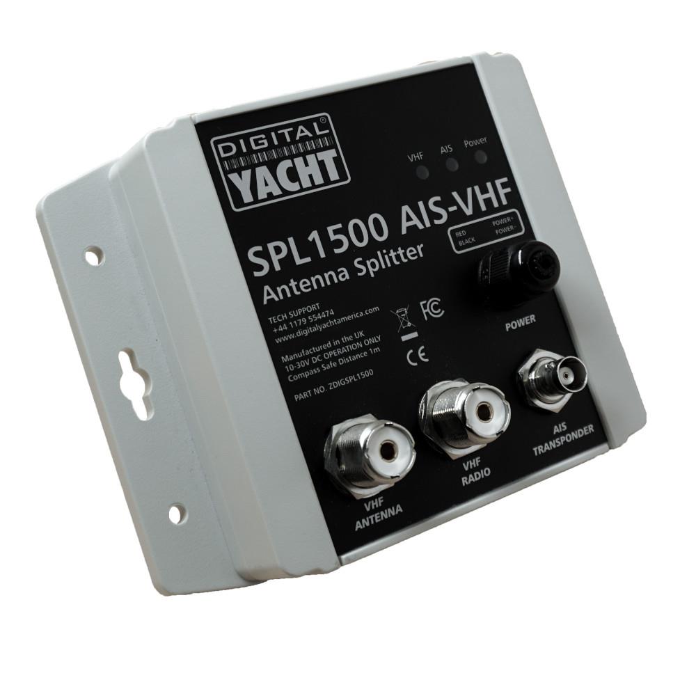 Digital Yacht - SPL1500 Splitter d'antenne VHF pour fonctionnement VHF/AIS (1 entrée d'antenne)