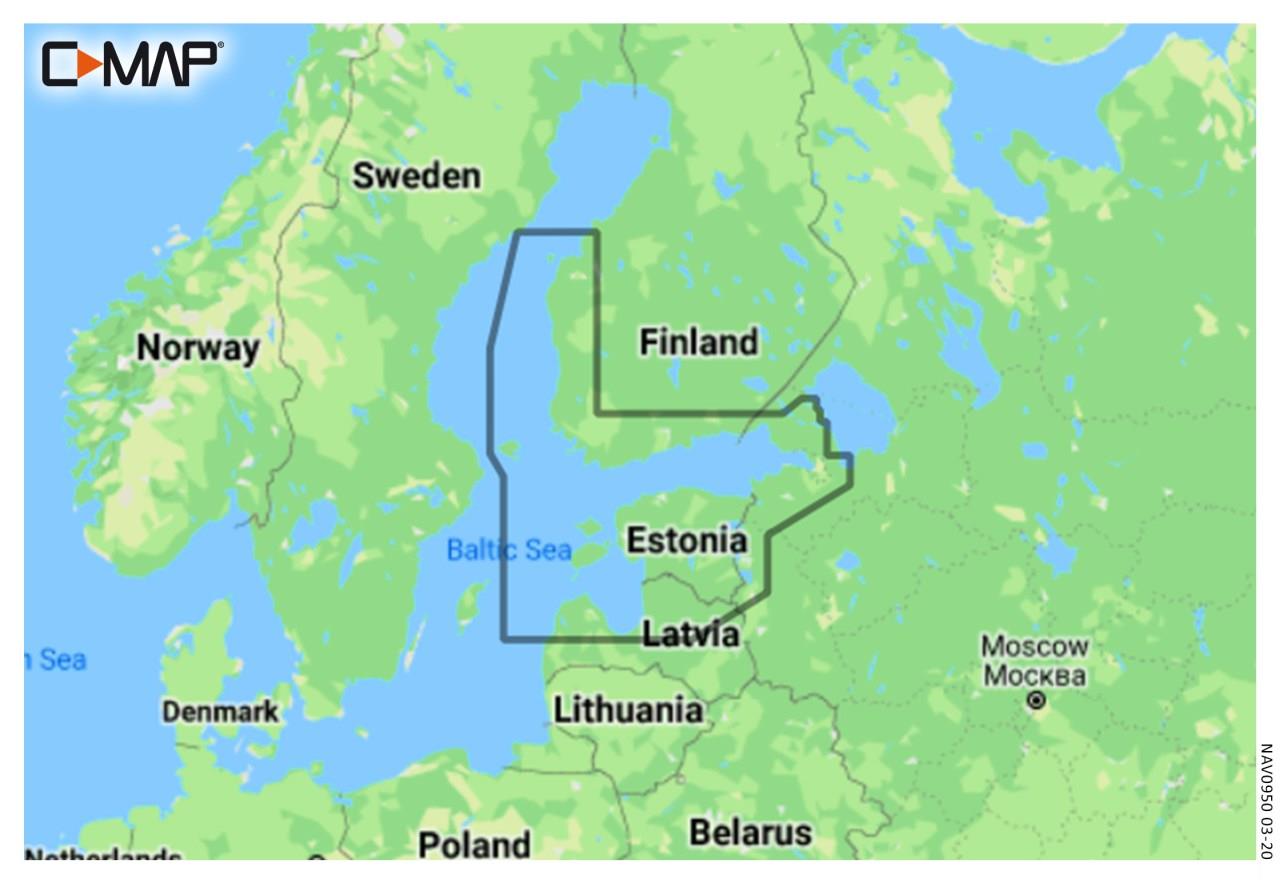 C-MAP Discover Finlande, Åland, Estonie EN-Y212