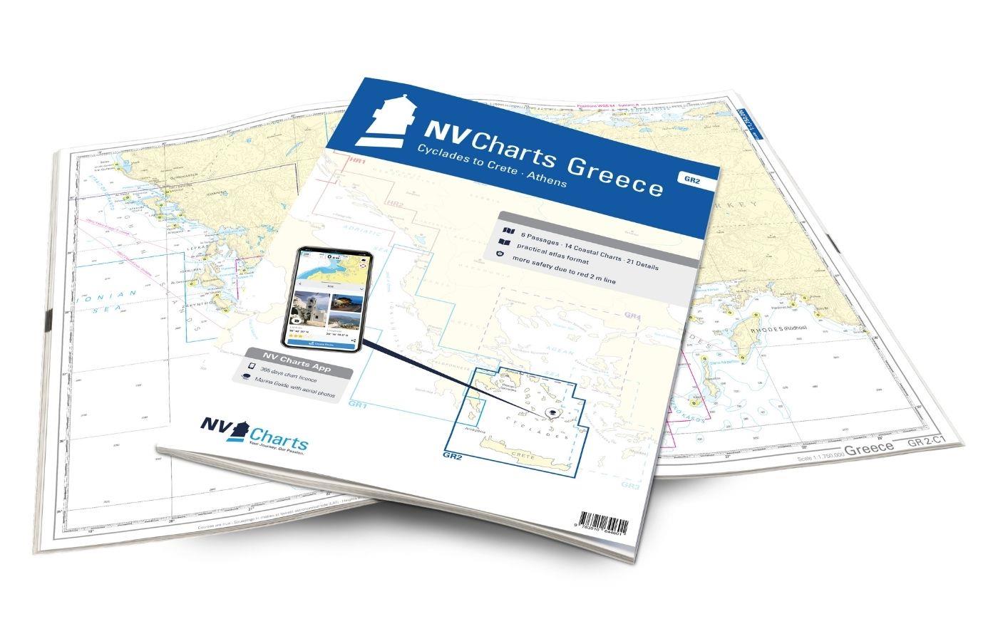 NV Charts Greece GR2 - Cyclades to Crete & Athens