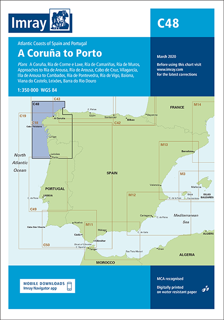 IMRAY CHART C 48 A Coruña to Porto