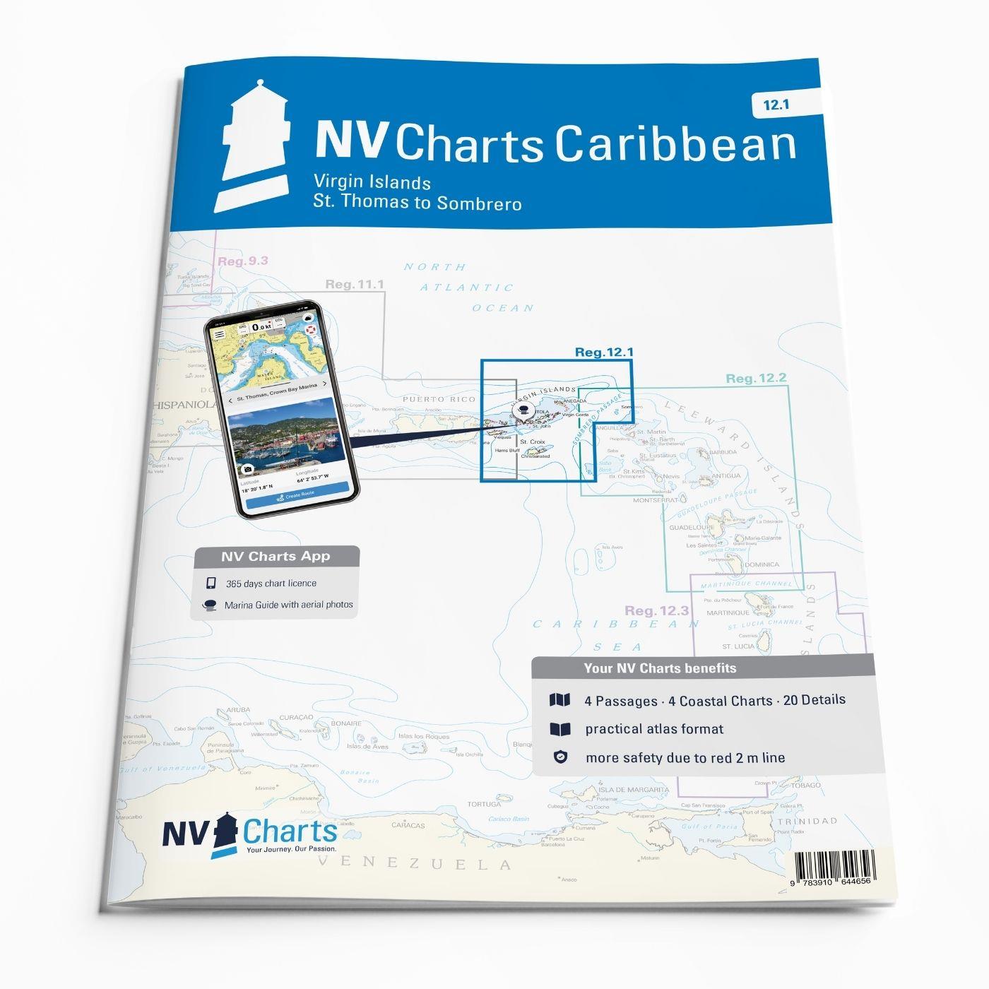 NV Charts Caribbean 12.1 - Virgin Islands