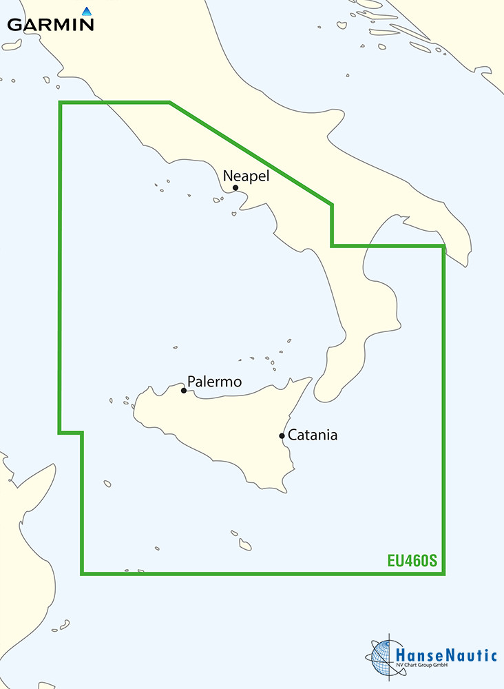BlueChart Méditerranée - Sud de l'Italie Sicile Malte g3 Vision VEU460S