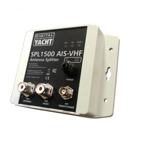 Digital Yacht - SPL1500 Splitter d'antenne VHF pour fonctionnement VHF/AIS (1 entrée d'antenne)