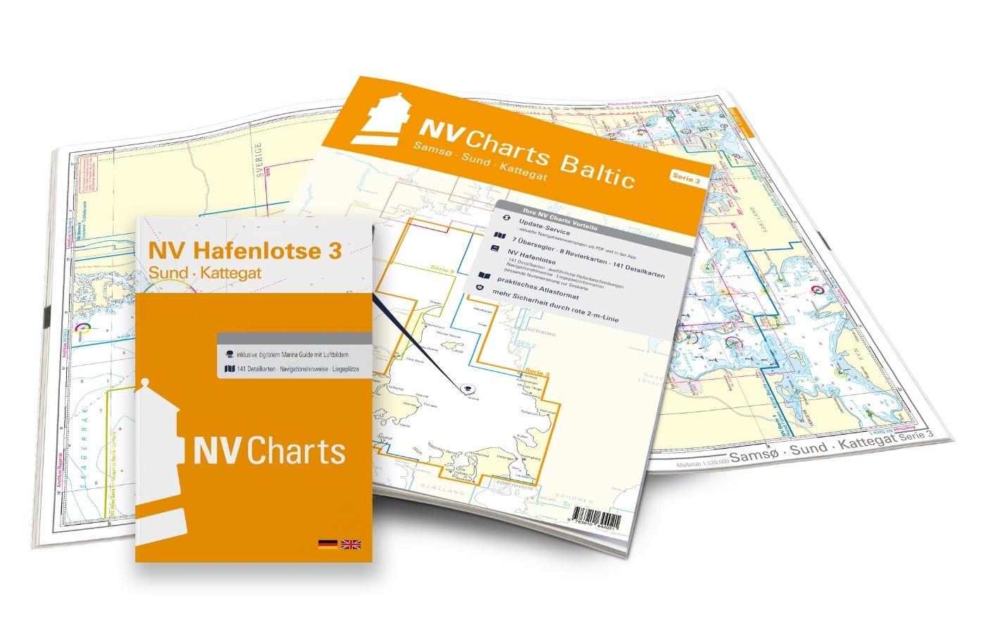 NV Charts Kartenkoffer Kattegat Serie 1, 2, 3, 5.1, 5.2