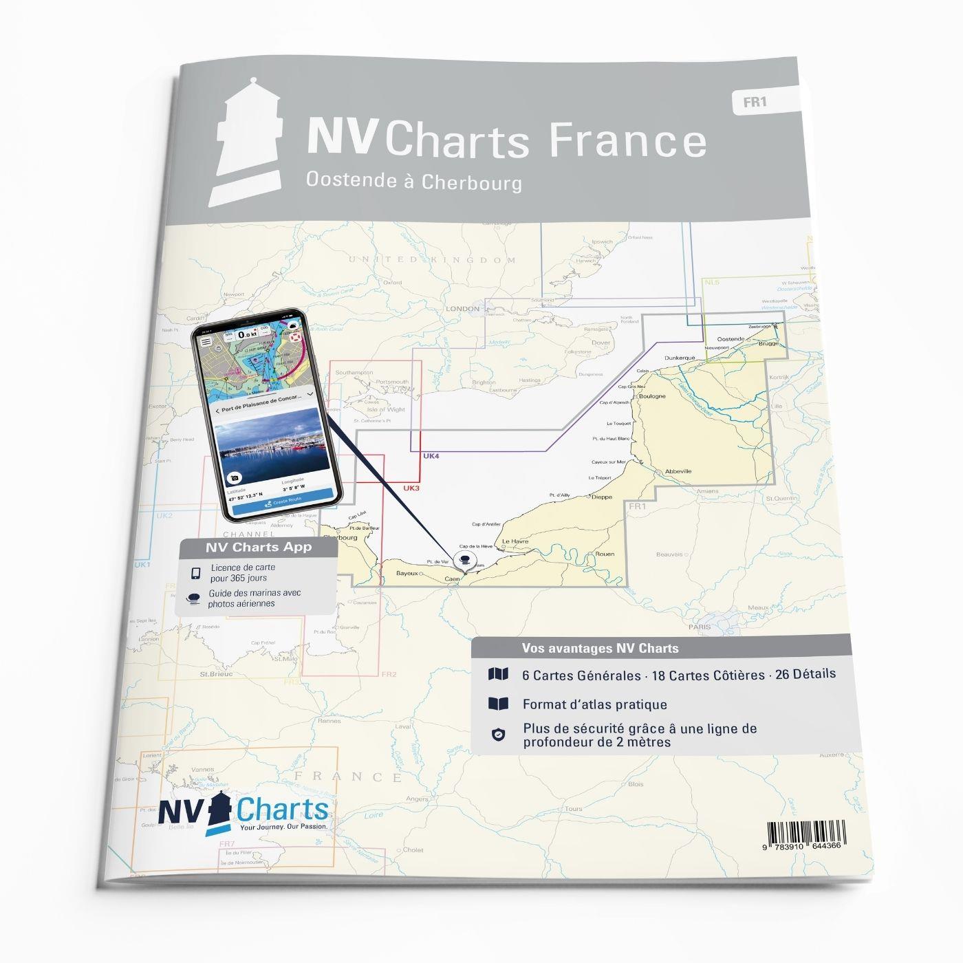 NV Charts France FR1 - Oostende à Cherbourg